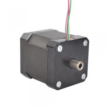 Nema 17 Hollow Shaft Stepper Motor Bipolar 1.8 Deg 0.36 Nm(42.49oz.in) 1.5A 42x42x47.75mm 4 Wires