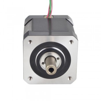 Nema 17 Hollow Shaft Stepper Motor Bipolar 1.8 Deg 0.36 Nm(42.49oz.in) 1.5A 42x42x47.75mm 4 Wires