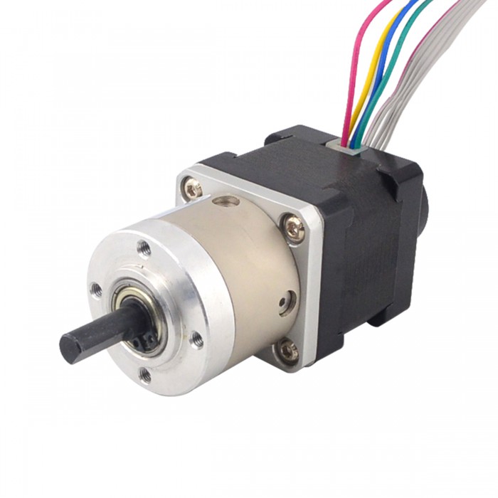 Nema 14 Closed-loop Geared Stepper L=34mm 1.8 Deg 0.14Nm 1A 3.20V Bipolar with 5:1 Encoder 300CPR