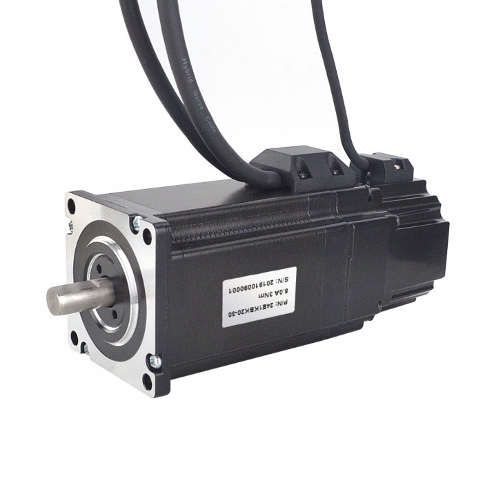 P Series Nema 24 Closed Loop Stepper Motor 1.8 Deg 3Nm 5.0A 2 Phase with Electromagnetic Brake