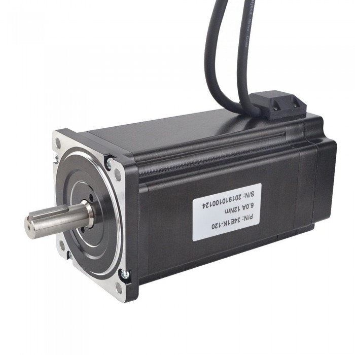 Nema 34 Closed Loop Stepper Motor P Series 1.8 Deg 12Nm 6.0A 2 Phase with Encoder 1000CPR