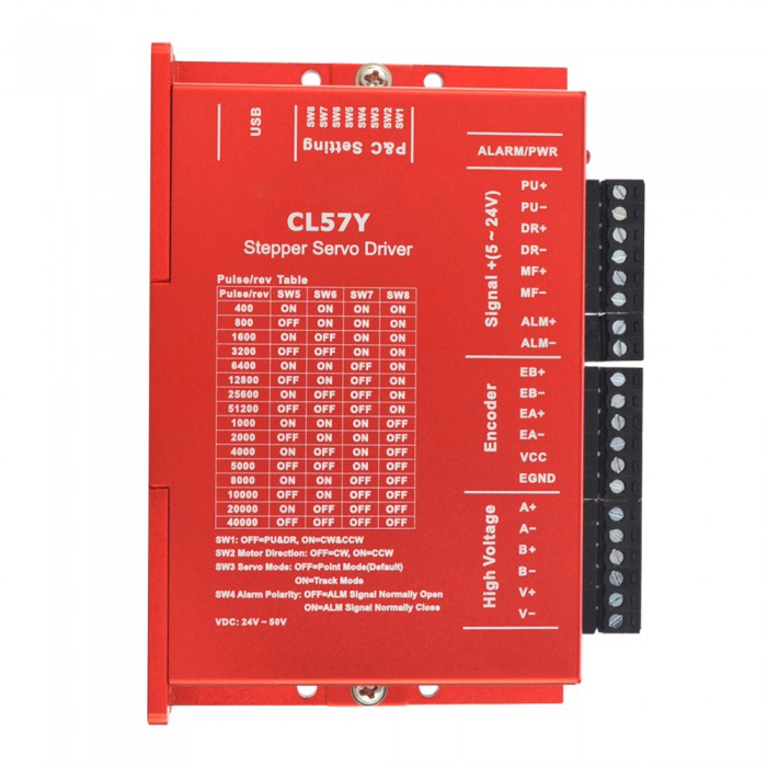 Closed Loop Stepper Driver Y Series 0-7.0A 24-50VDC for Nema 17, 23, 24 Stepper Motor