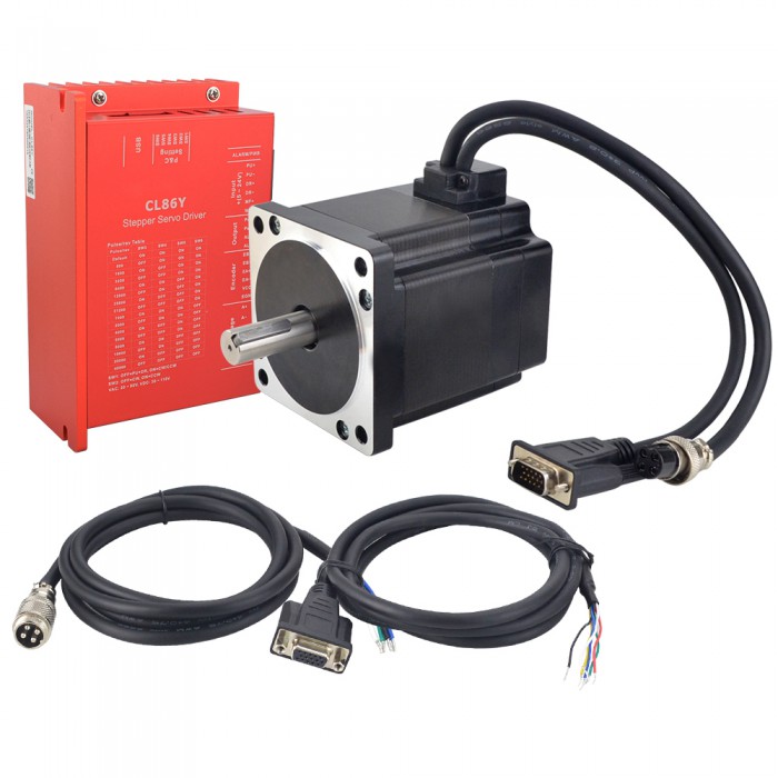 1 Axis Closed Loop Stepper Motor CNC Kit YE Series 4.8 Nm(679.87oz.in) Nema 34 Motor & Driver