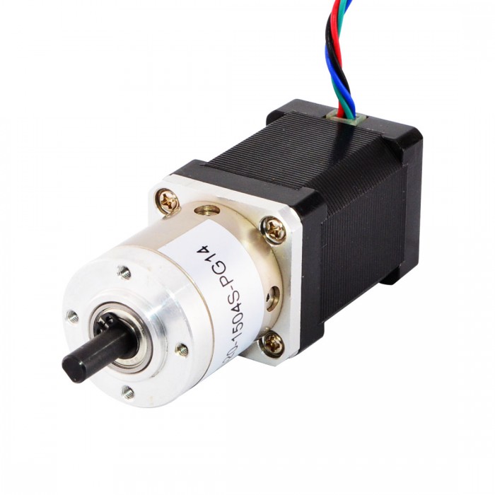 Nema 14 Geared Stepper Motor Bipolar L=52mm with Gear Ratio 14:1 Planetary Gearbox