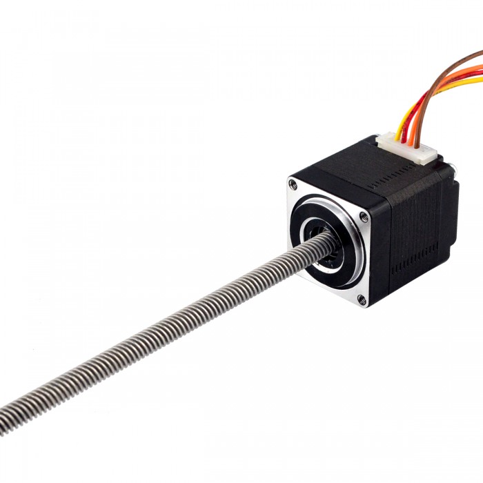 Nema 11 Non-captive Linear Stepper Motor 1.8 Deg 8.0Ncm 2.4V Bipolar 1.8 Deg 0.75A Lead 4.877mm/0.192" Lead Screw 150mm