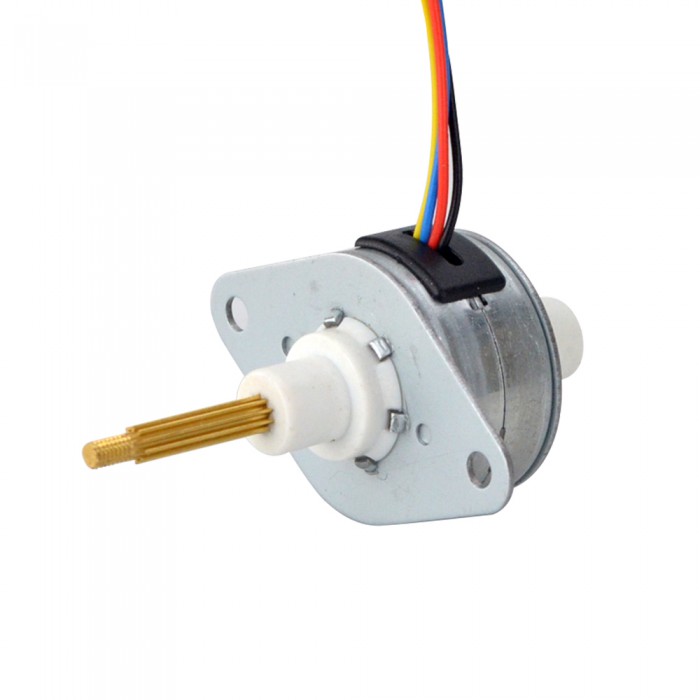 PM Captive Economy Linear Stepper Motor 7.5 Deg 1.8 Deg 0.5A Lead 1.22mm/0.048" Travel 13.5mm Φ25.2x15mm 