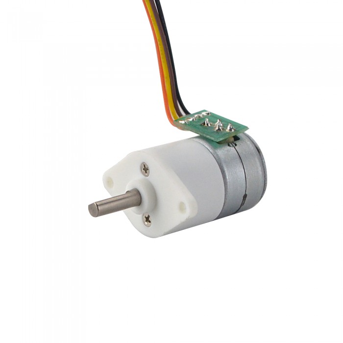 PM Geared Rotary Stepper Motor 2 Phase 0.36 Deg 0.5 A with 50:1 Spur gearbox Φ15x22.3mm