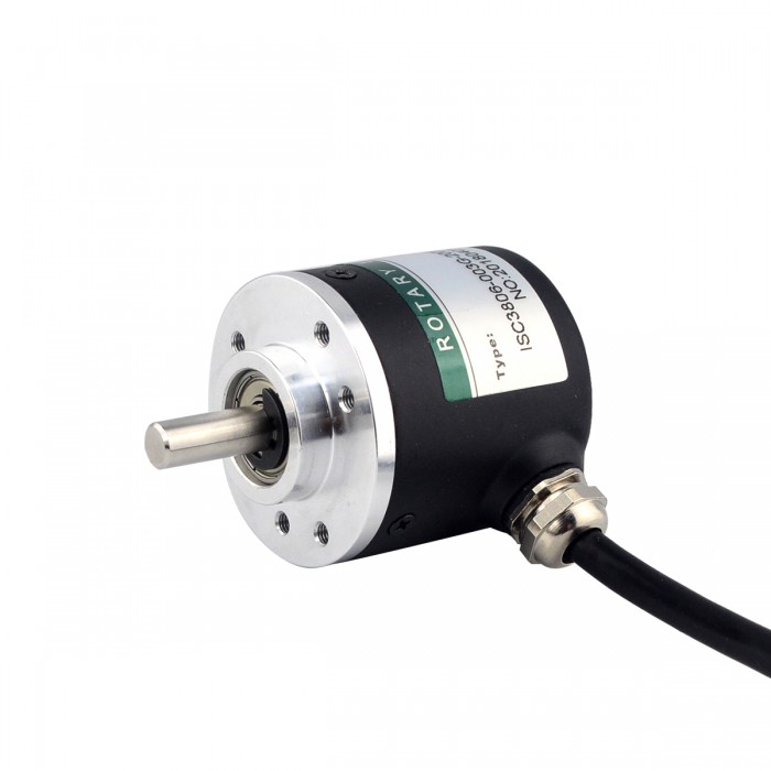 200 CPR Incremental Stepper Motor Rotary Encoder ABZ 3-Channel 6mm Solid Shaft ISC3806