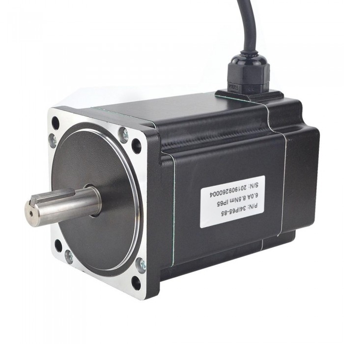 Waterproof Nema 34 Stepper Motor P Series IP65 1.8 Deg 6.0A 8.5Nm 2 Phase Water Resistant Stepper Motor