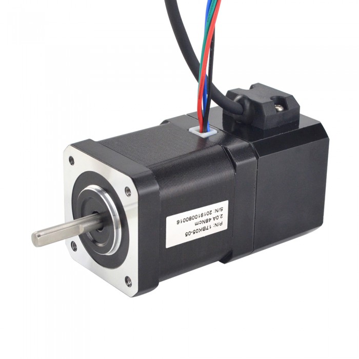 P Series Nema 17 Stepper Motor 1.8 Deg 48Ncm/67.99oz.in 2A 2 Phase with Electromagnetic Brake