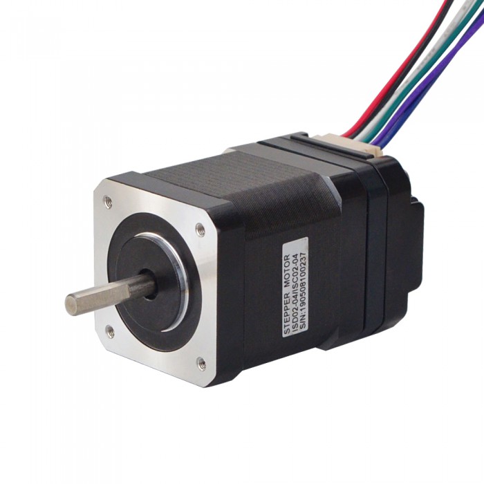 Nema 17 Integrated Stepper Motor 1.8 Deg 0.44Nm(62.32 oz-in) 1.68A with Driver 10-30VDC ISD02