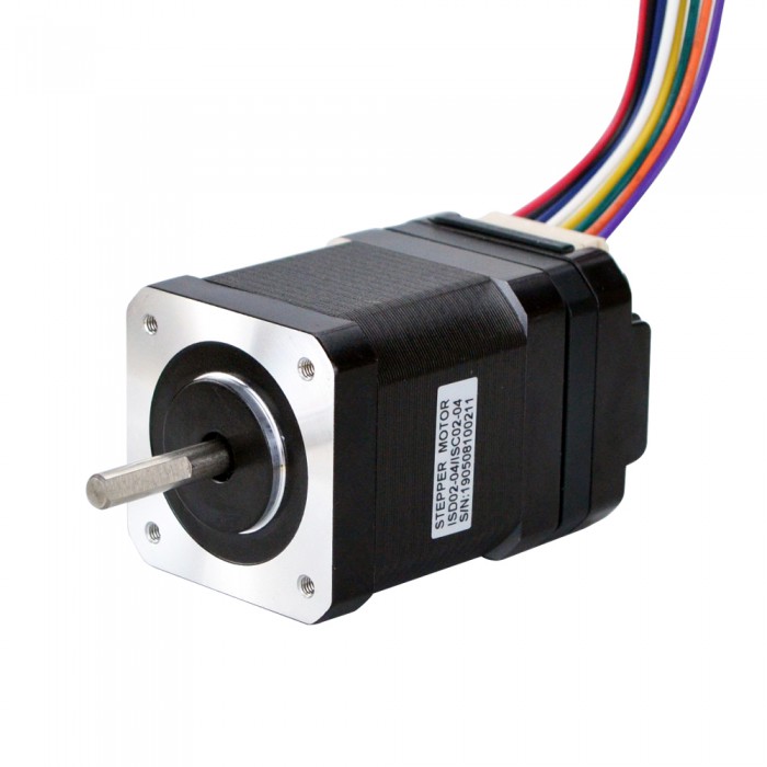 Integrated Nema 17 Stepper Motor 1.8 Deg 0.44Nm(62.32 oz-in) 1.68A with Controller10-30VDC ISC02