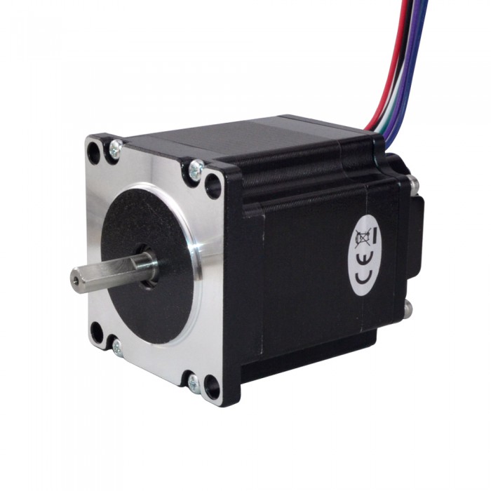 Nema 23 Integrated Stepper Motor with Driver 1.8 Deg 126 Ncm(178.4oz.in) 12-38VDC 2.8A ISD04