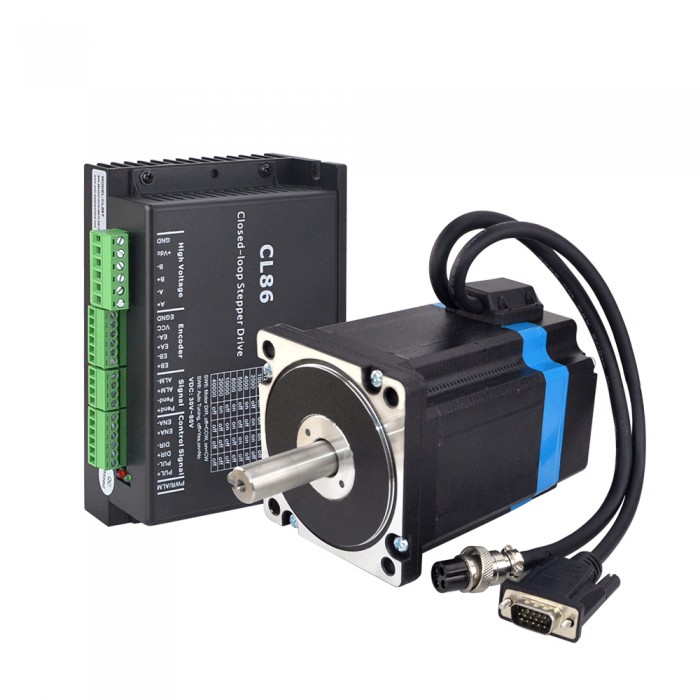 1 Axis Closed loop Stepper Motor Kit 5.8 Nm(821.51 oz.in) 1.8 Deg Nema 34 Closed loop Stepper Motor ＆ Driver