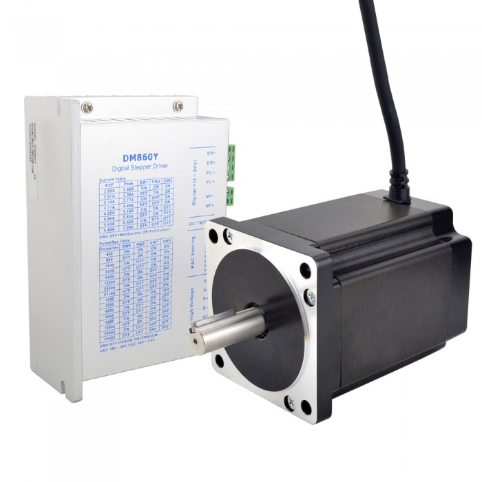 1 Axis Stepper CNC Kit 8.2 Nm(1161.45oz.in) Nema 34 E Series Stepper Motor & Driver
