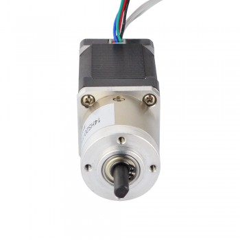 Nema 14 Closed-loop Geared Stepper L=52mm 1.8 Deg 1.5A 4.2V 3 Phase with 14:1 Planetary Gearbox Encoder 300CPR