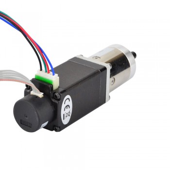 Nema 14 Closed-loop Geared Stepper L=52mm 1.8 Deg 1.5A 4.2V 3 Phase with 14:1 Planetary Gearbox Encoder 300CPR