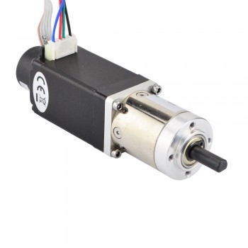 Nema 11 Closed-loop Geared Stepper 1.8 Deg L=51mm 0.14Nm 0.67A 8.04V with14:1 Planetary Gearbox & Encoder 300CPR