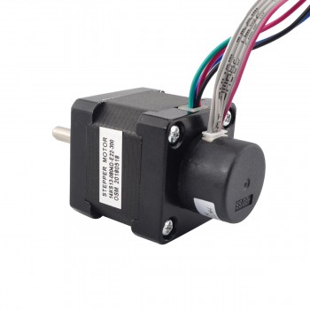 Nema 14 Closed Loop Stepper Motor Bipolar 1.8 Deg 18Ncm/25.5oz.in 0.80A 5.40V with Encoder 300CPR