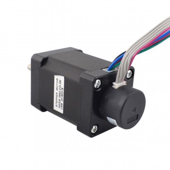 Nema 14 Closed Loop Stepper Motor Bipolar 1.8 Deg 40Ncm/56.7oz.in 1.50A 4.20V with Encoder 300CPR