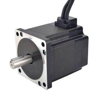 E Series Nema 34 Closed Loop Stepper Motor 1.8 Deg 4.8 Nm 6.0A 2 Phase with Encoder 1000CPR