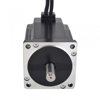 E Series Nema 34 Closed Loop Stepper Motor 1.8 Deg 9 Nm 6A 2 Phase with Encoder 1000CPR