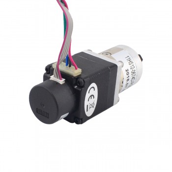 Nema 11 Closed-loop Geared Stepper Motor L=31mm 1.8 Deg 0.07Nm 0.67A 3.75V 5:1 with Encoder 300CPR