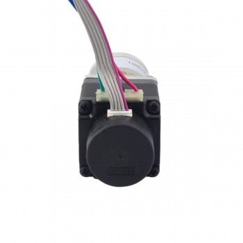 Nema 11 Closed-loop Geared Stepper Bipolar 1.8 Deg L=31mm 0.67A 3.75V with100:1 Encoder 300CPR 