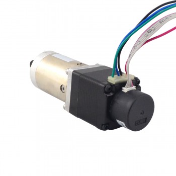 Nema 11 Closed-loop Geared Stepper Bipolar 1.8 Deg L=31mm 0.67A 3.75V with100:1 Encoder 300CPR 