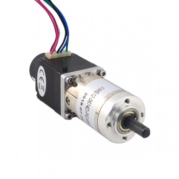 Nema 11 Closed-loop Geared Stepper Bipolar 1.8 Deg L=31mm 0.67A 3.75V with100:1 Encoder 300CPR 