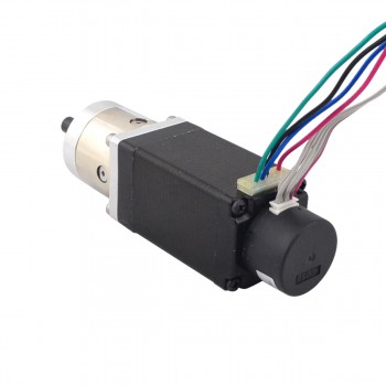 Nema 11 Closed-loop Geared Stepper Bipolar 1.8 Deg L=51mm 0.67A 8.04V with 5:1 Encoder 300CPR