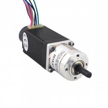 Nema 11 Closed-loop Geared Stepper Bipolar 1.8 Deg L=51mm 0.67A 8.04V with 5:1 Encoder 300CPR