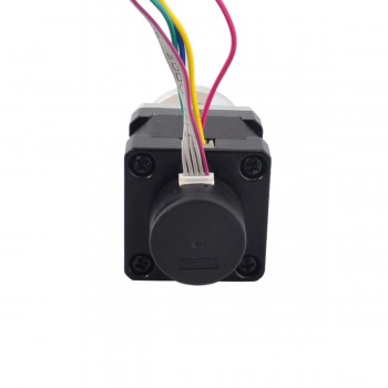 Nema 14 Closed-loop Geared Stepper L=34mm 1.8 Deg 0.14Nm 1A 3.20V Bipolar with 5:1 Encoder 300CPR