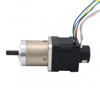 Nema 14 Closed-loop Geared Stepper Bipolar L=34mm 1.8 Deg 0.14Nm 1A 3.20V with 19:1 Encoder 300CPR