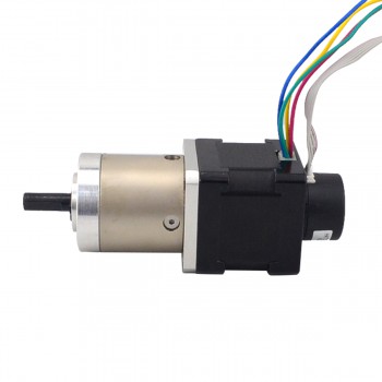 Nema 14 Closed-loop Geared Stepper Bipolar L=34mm 1.8 Deg 0.14Nm 1A 3.20V  with 19:1 Encoder 300CPR