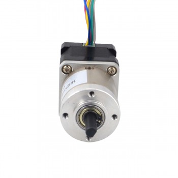 Nema 14 Closed-loop Geared Stepper Bipolar L=34mm 1.8 Deg 0.14Nm 1A 3.20V with 19:1 Encoder 300CPR