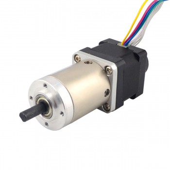 Nema 14 Closed-loop Geared Stepper Bipolar L=34mm 1.8 Deg 0.14Nm 1A 3.20V with 51:1 Encoder 300CPR