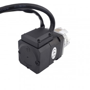 Nema 17 Closed-loop Geared Stepper Bipolar L=34mm 1.8 Deg 0.22Nm 0.40A 12V with 5:1 Encoder 1000CPR