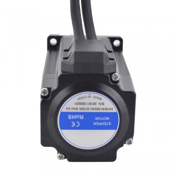 Nema 24 Closed Loop Stepper Motor E Series1.8 Deg 3.0 Nm 5.0A  2 Phase with Encoder 1000CPR