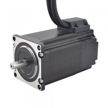 E Series 2 Phase Nema 23 Closed Loop Stepper Motor 1.8 Deg 2.0Nm 5.0 A Encoder 1000CPR