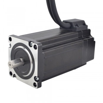 E Series 2 Phase Nema 24 Closed Loop Stepper Motor 1.8 Deg 4.0 Nm with Encoder 1000CPR