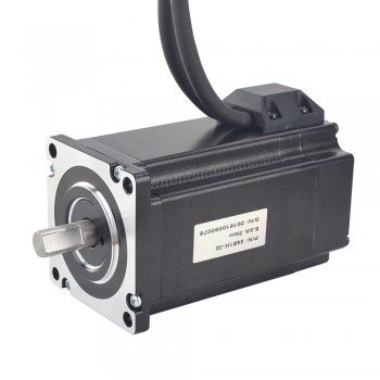 Nema 24 Closed Loop Stepper Motor P Series 1.8 Deg 3Nm 2 Phase 5.0A with Encoder 1000CPR