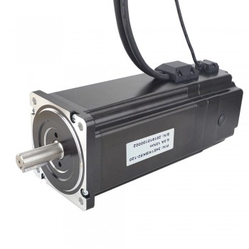 Nema 34 Closed Loop Stepper Motor P Series 1.8 Deg 12Nm 6.0A 2 Phase with Electromagnetic Brake & Encoder