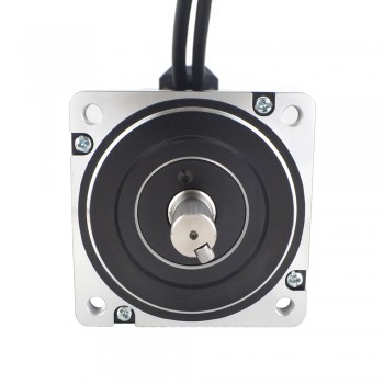 Nema 34 Closed Loop Stepper Motor P Series 1.8 Deg 12Nm 6.0A 2 Phase with Electromagnetic Brake & Encoder