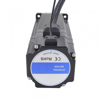 Nema 34 Closed Loop Stepper Motor P Series 1.8 Deg 12Nm 6.0A 2 Phase with Electromagnetic Brake & Encoder