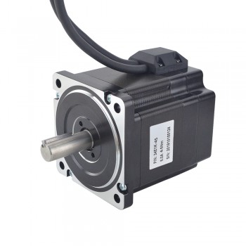 Nema 34 Closed Loop Stepper Motor P Series 1.8 Deg 4.5Nm 2 Phase 6.0A with Encoder 1000CPR