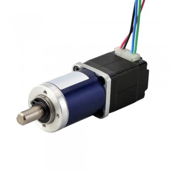 Nema 8 Geared Stepper Motor Bipolar L=28mm 1.6 Ncm 0.02 Deg 0.2A with 90:1 Planetary Gearbox