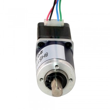 Nema 8 Geared Stepper Motor Bipolar L=28mm 1.6 Ncm 0.02 Deg 0.2A with 90:1 Planetary Gearbox