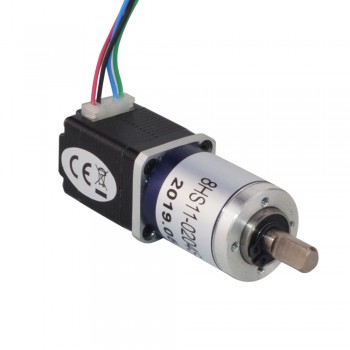 Nema 8 Geared Stepper Motor Bipolar L=28mm 1.6 Ncm 0.02 Deg 0.2A with 90:1 Planetary Gearbox