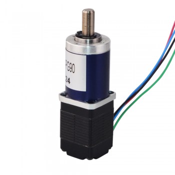 Nema 8 Geared Stepper Motor Bipolar L=28mm 1.6 Ncm 0.02 Deg 0.2A with 90:1 Planetary Gearbox